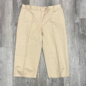 Bottega Veneta Cream Ankle Pants